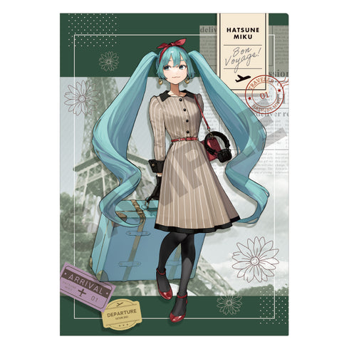 『初音ミク』シングルクリアファイル グリーン